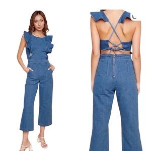 Sugarlips Blue Denim Jumpsuit